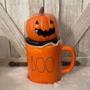 Rae Dunn Halloween Boo Mug with Topper